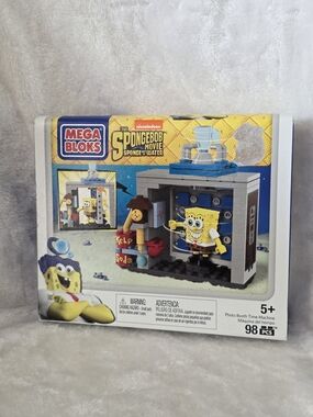 Mega Bloks SpongeBob Movie Photo Booth Time Machine Set CND23 NIB 98 Pcs